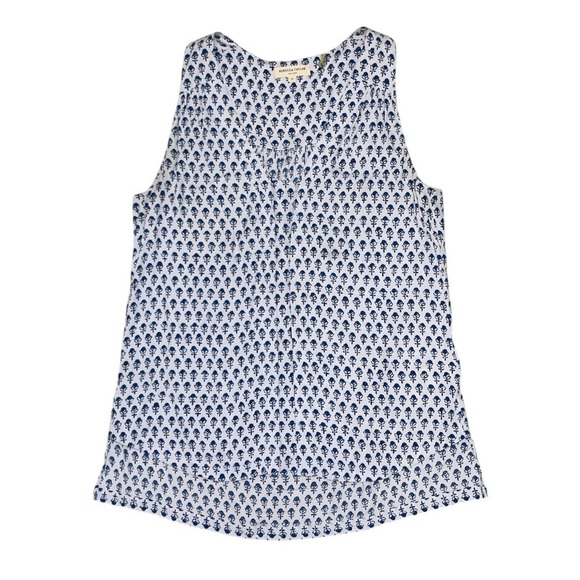 Rebecca Taylor Exclusive blue and white floral blouse women’s size 0 - Picture 2 of 7